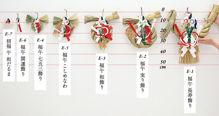 新作えと縄 寸法比較一覧